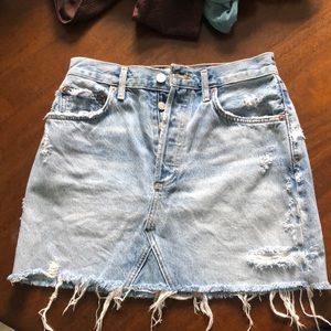 Lightly worn jean skirt